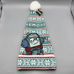 Adventure Time BMO Fair Isle Long Santa Hat NEW
